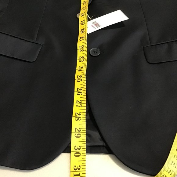 Paoloni Black Two Button Suit Jacket Size 48/US 38 - Picture 10 of 10
